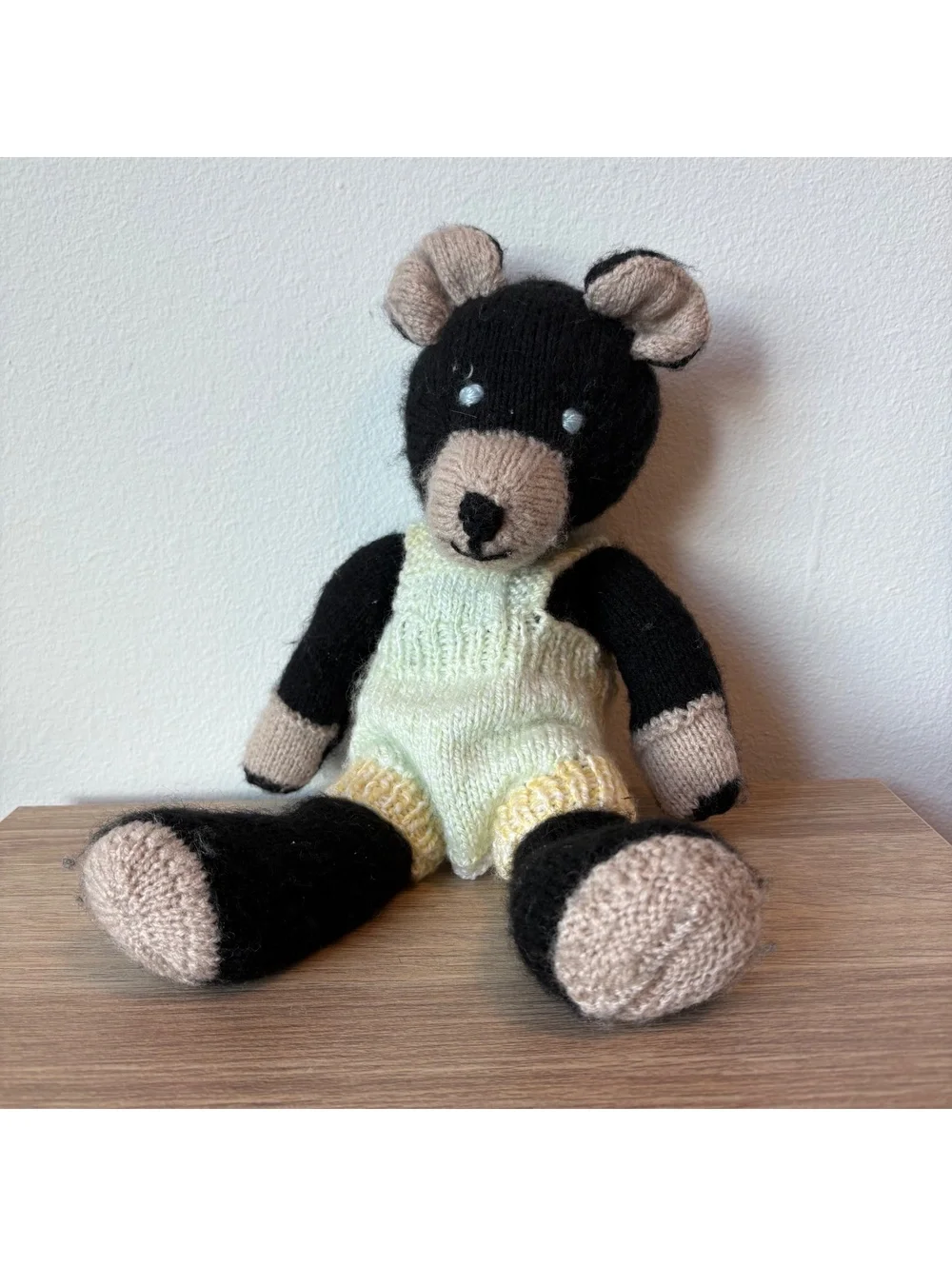 Handmade Knitted Teddy Bear “William” Artist Bear Stuffed Animal Plush 14”